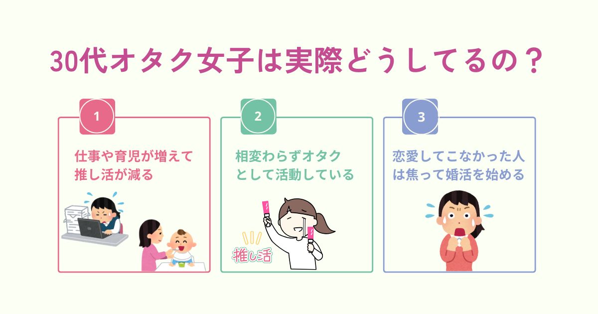 30代オタク女子の悩みを解説！婚活や仕事はみんなどうしてる？の画像