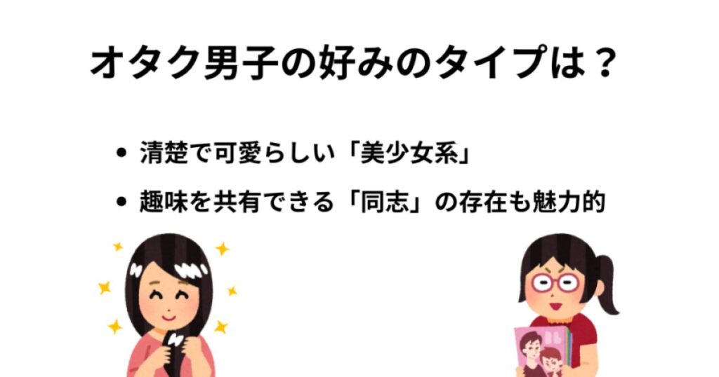 オタク男子の好みの女子のタイプは？