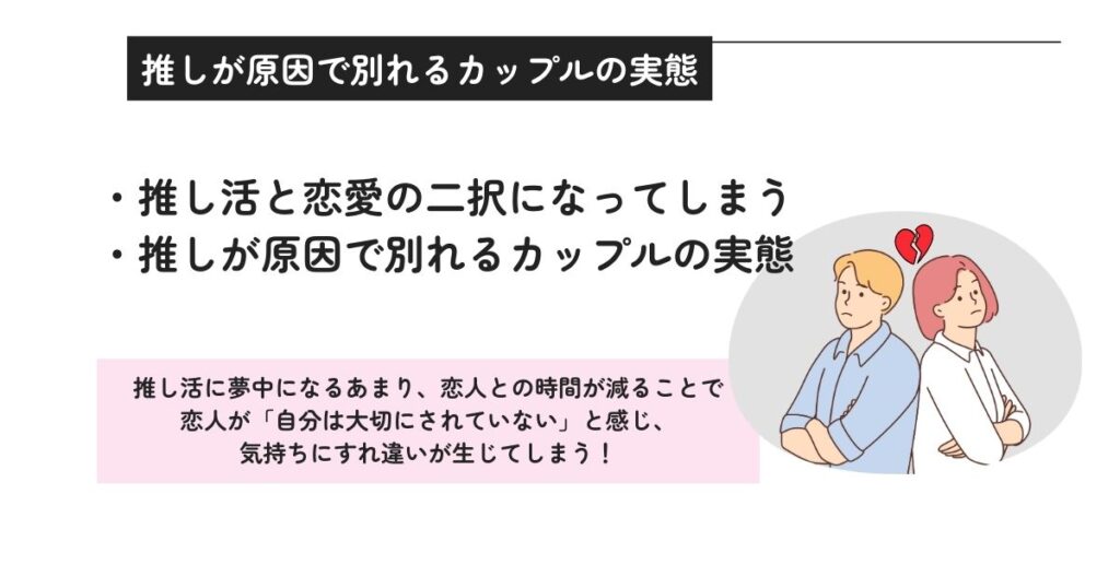 推しが原因で別れるカップルの実態の画像