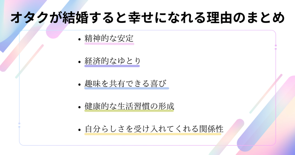 オタクが結婚すると幸せになれる理由を解説!データで証明の画像