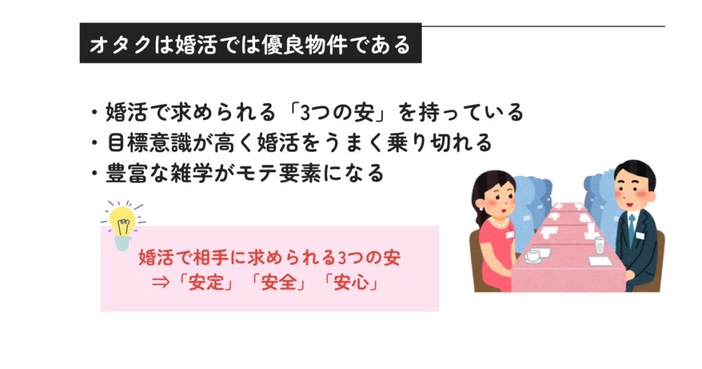 オタクは婚活では優良物件であるの画像