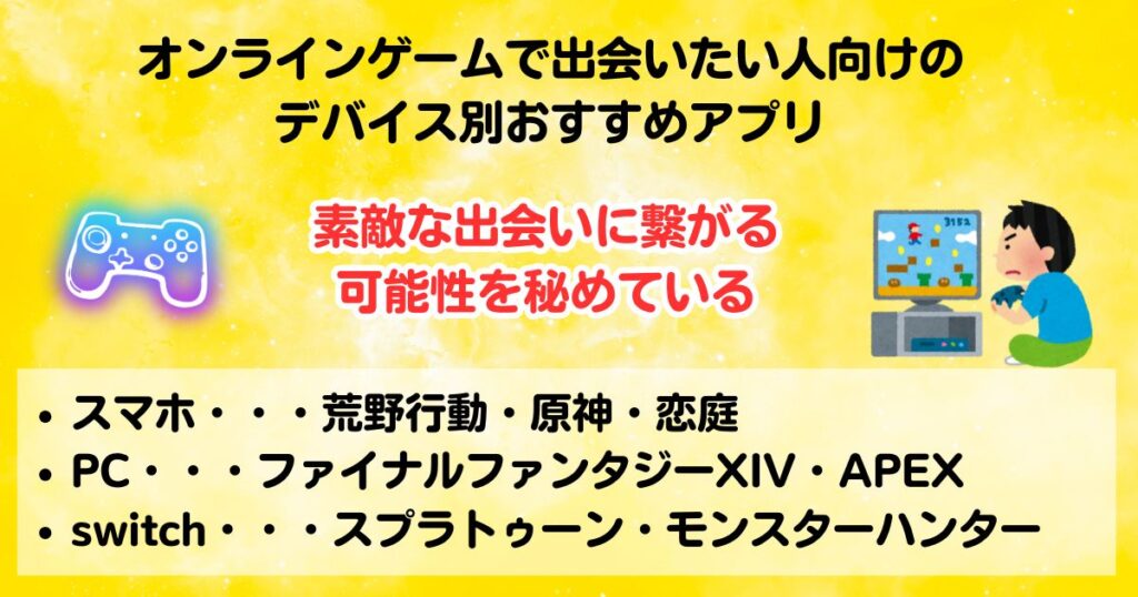 ゲームに出会いはあるオンラインのおすすめアプリや注意点も紹介の画像
