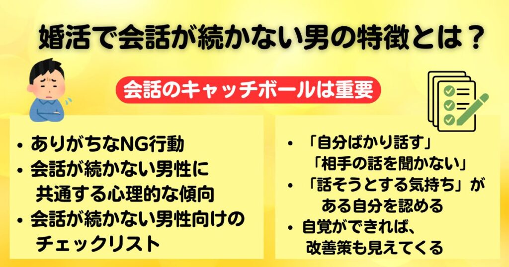婚活会話が続かない男のための完全ガイド効果的な打開策も徹底解説の画像