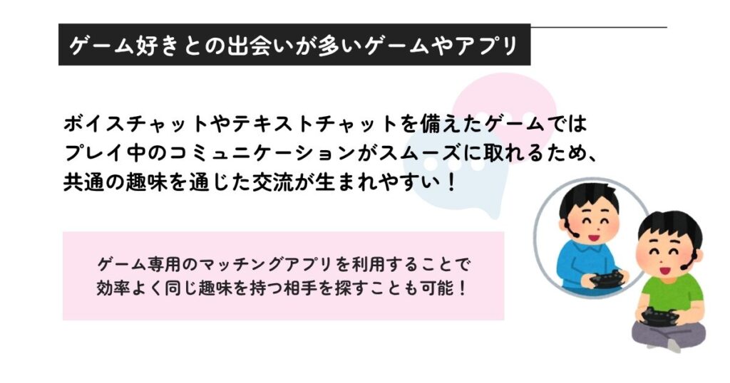 ゲーム好きとの出会いが多いゲームやアプリの画像