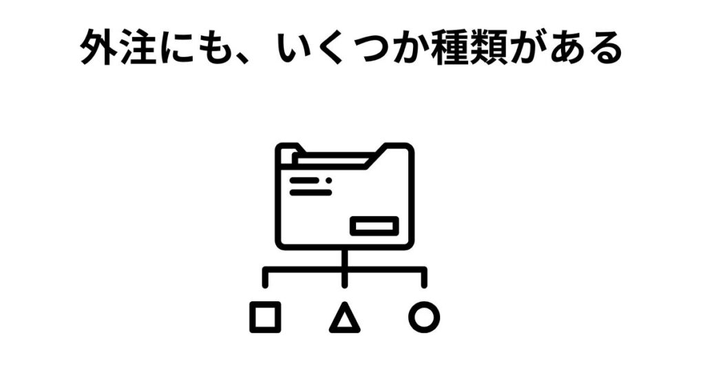 外注にも、いくつか種類がある