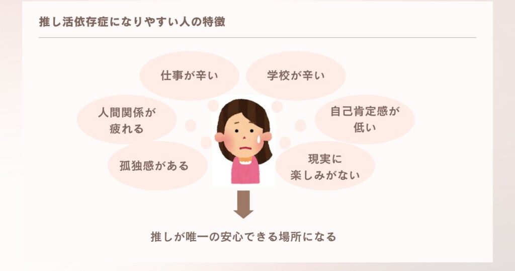 推し活依存症になりやすい人の特徴